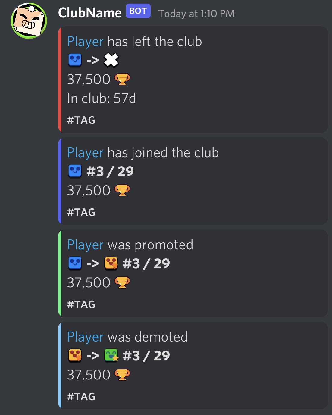 club logs