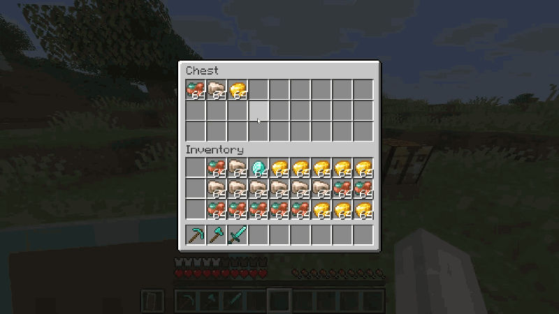 Quick Stack Minecraft gameplay showcase