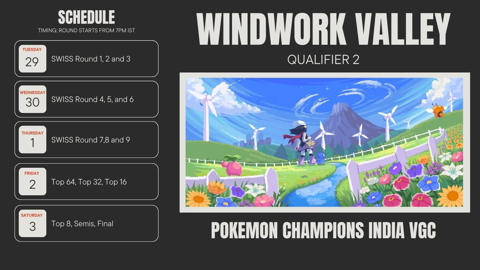 Floaroma Cup : Qualifier 1 Schedule