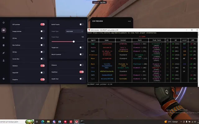 Customer screenshot of Mitamers PUBG Private