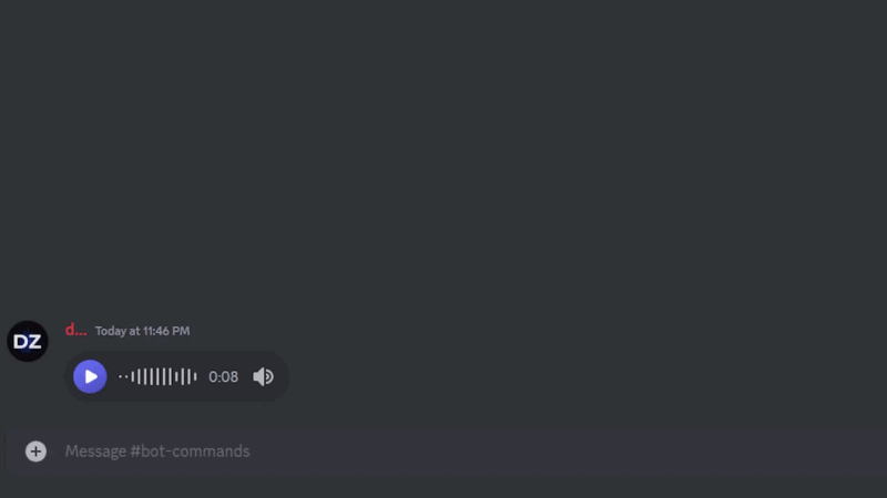 Scriptly transcribing a voice message.