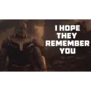 I hope they remember you