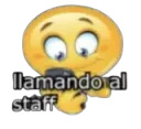 llamando al staff