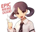 epic meme dude