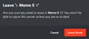 leave server