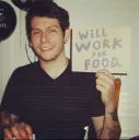 A lesbian begging for food