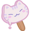 Cat Popsicle melt Sweet