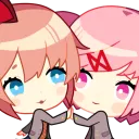Sayori and Natsuki