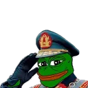 saluting pepe