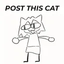 POST THIS CAT