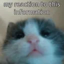my reaction to this info