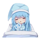 sleepy cat girl