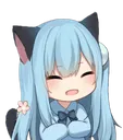 happy cat girl