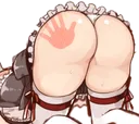 Spanked ass