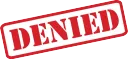 Denied Sticker