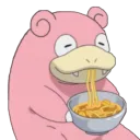 Slowpoke eats