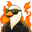 canard en feu badass
