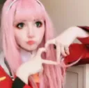 Zero two cosplay coração 