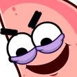 Patrick staring down at you