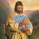 Jesus with Rei Plushies