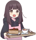 Kurumi Serving Food