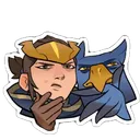 Quinn e Valor Pensando