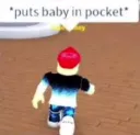 puts baby in pocket