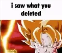 I saw what you deleted