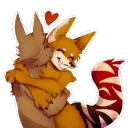 Fox hug