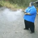 fat guy shooting