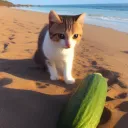 Cat cucumber