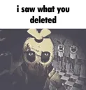 I saw that