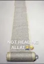 not readin allat