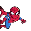 Spiderman sticking