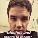 blushes and starts to moan