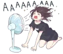 scream into a fan