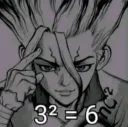 3^2=6
