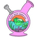 BB_JustKeepSmokingFrogBong