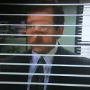 michael looking through blinds