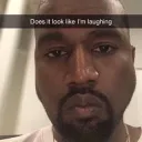kanye laughin