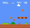 Mario doing a level