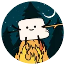 Marshmallow Cave Sticker