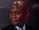 Micheal Jordan Cryin
