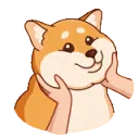 Squeezing your cheeks