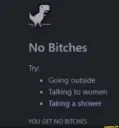 No bitches 