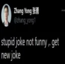 stupid joke not funny