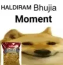 Haldiram bhujia moment
