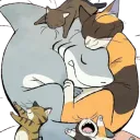 Blåhaj & Kitty Snuggles