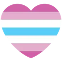 Femboy flag heart