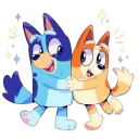 Bluey and Bingo Happy